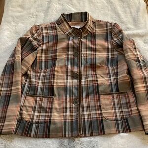 NWT TanJay plaid jacket size 8P